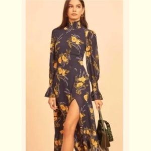 Reformation Galena floral midi dress